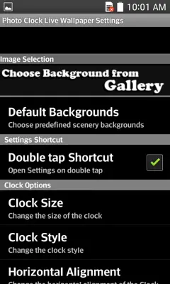 Photo Clock Live Wallpaper android App screenshot 3